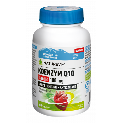 NatureVia Koenzym Q10 Cardio - Коэнзим Q10 100 мг, 60 капсул
